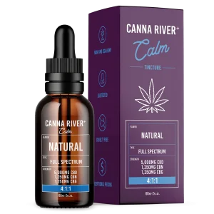 Canna River Full Spectrum Calm Tincture CBD/CBN/CBG 4:1:1 - 7500mg/60ml Natural
