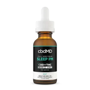 CbdMD Oil Tincture Full Spectrum Sleep PM 1.500mg -30 ml Mint