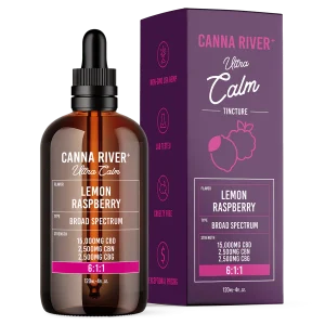 Canna River Broad Spectrum CBD/CBN/CBG Ultra Calm Tincture 20.000mg 120ml Lemon Raspberry