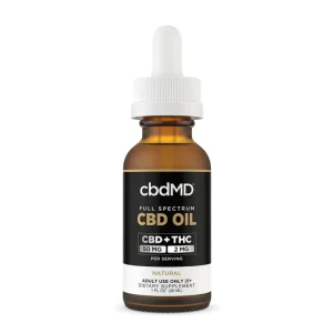 CbdMD CBD Oil Tincture Full Spectrum 1.500mg 30ml- Natural