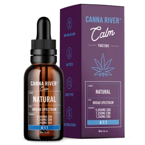 Canna River CBD/CBN/CBG Broad Spectrum Calm Oil Tincture 7.500mg 4:1:1 - Natural
