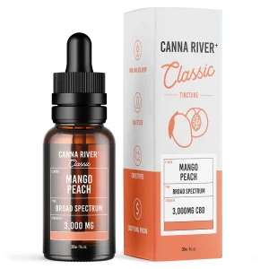 Canna River Broad Spectrum CBD Classic Tincture – 3.000mg 30ml Mango Peach