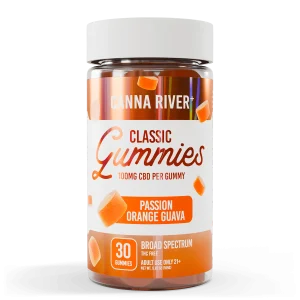 Canna River Broad Spectrum Classic Gummies 100mg/unidade 30 gummies Passion Orange Mango