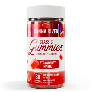 Canna River Broad Spectrum Classic Gummies 100mg/unidade 30 gummies Strawberry Mango