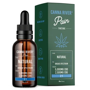 Canna River Broad Spectrum CBD/CBG Pain Tincture 2:1 7.500mg 60ml Natural