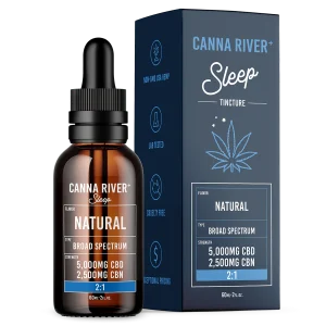 Canna River Broad Spectrum CBD/CBN 2:1 Sleep Tincture 7.500mg 60ml Natural