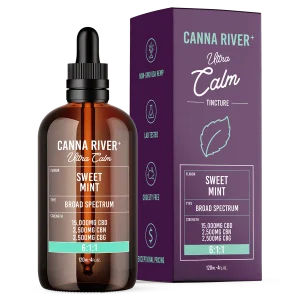Canna River Broad Spectrum CBD/CBN/CBG Ultra Calm Tincture 20.000mg 120ml Sweet Mint