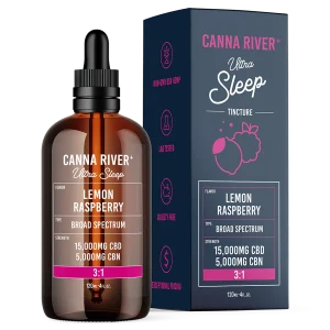 Canna River Broad Spectrum CBD/CBN Ultra Sleep Tincture  3:1 20.000mg 120ml Lemon Raspberry