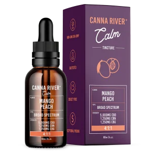 Canna River Full Spectrum Calm Tincture CBD/CBN/CBG 4:1:1 - 7500mg/60ml Mango Peach