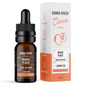 Canna River Broad Spectrum CBD Classic Tincture 1.500mg 15ml Mango Peach