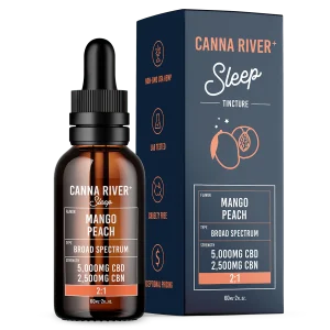 Canna River Full Spectrum Sleep Tincture CBD/CBN 2:1 - 7500mg/60ml Mango Peach