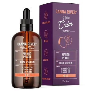Canna River Full Spectrum Ultra Calm Full Tincture CBD/CBN/CBG 6:1:1 - 20000mg/120ml Mango Peach
