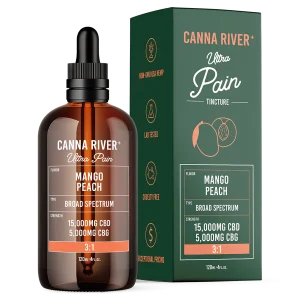 Canna River Full Spectrum Ultra Pain CBD/CBG 3:1 - 20000mg/120ml Mango Peach