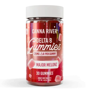 Canna River Delta 8 THC Gummies 25mg/unidade 30 unidades Major Melonz