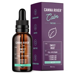 Canna River Full Spectrum Calm Tincture CBD/CBN/CBG 4:1:1 - 7.500mg/60ml Sweet Mint