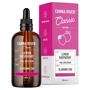 Canna River Full Spectrum CBD Classic Tincture - 12000mg/120ml Lemon Raspberry