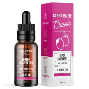Canna River Full Spectrum CBD Classic Tincture - 3000mg/30ml Lemon Raspberry