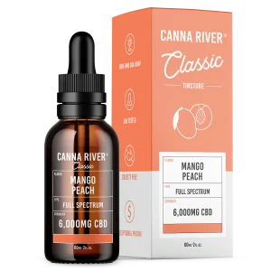 Canna River Full Spectrum CBD Classic Tincture - 6000mg/60ml Mango Peach