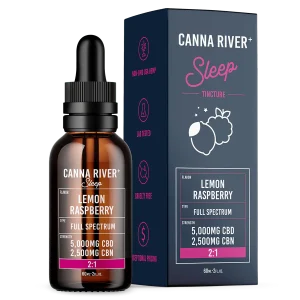 Canna River Full Spectrum Sleep Tincture CBD/CBN 2:1 - 7.500mg/60ml Lemon Raspberry