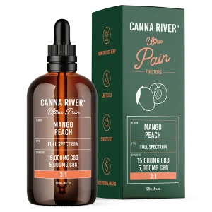 Canna River Full Spectrum Ultra Pain CBD/CBG 3:1 - 20000mg/120ml Mango Peach