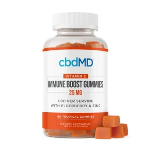 CbdMD Immune Boost Gummies Broad Spectrum CBD 750mg 60 Gummies - Tropical
