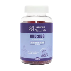 Lazarus CBD+CBG Gummies 2.000mg - Mixed Berry 40 Gummies