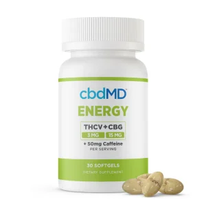 CbdMD THCV + CBG Energy Softgels 30 unidades