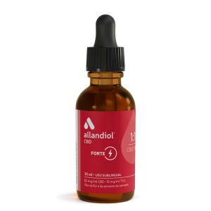 Allandiol CBD Óleo Full Spectrum Forte 1:1  CBD 300MG : THC 300MG-30ml