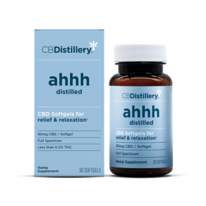 CBDistillery Softgels Relief Full Spectrum 900mg CBD 30 Softgels