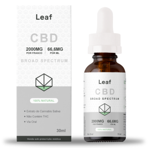 Leaf CBD Oil Broad Spectrum 2000mg -30 ml