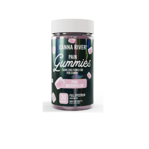 Canna River Full Spectrum Pain Gummies 50mgCBD/50mg CBG 30 gummies Pink Watermelon