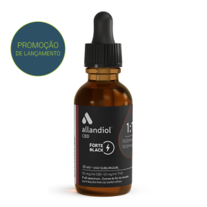 Allandiol Full Spectrum Forte Black 1:1 CBD 1500mg: THC 1500mg 30ml