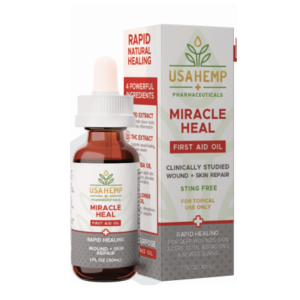 USAHemp Miracle Heal 1:1 75mg CBD | 75mg THC 30 ml