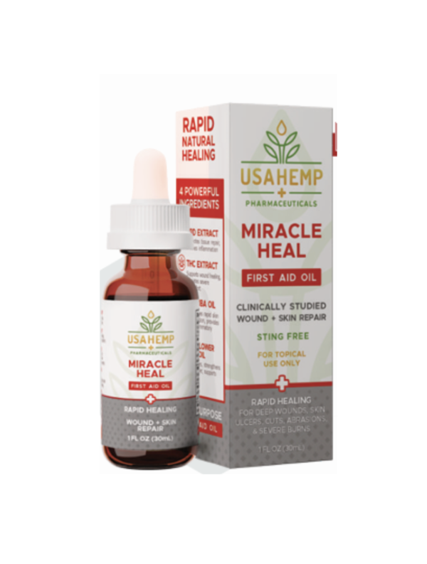 USAHemp Miracle Heal 1:1 75mg CBD | 75mg THC 30 ml