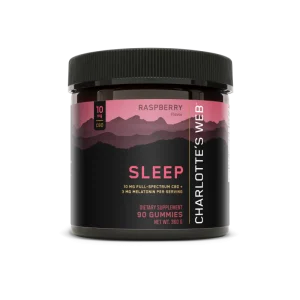 Charlotte’s Web Full Spectrum Sleep Gummies 10mg CBD 90 Gummies - Raspberry