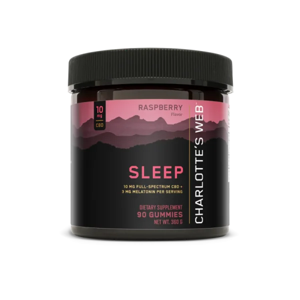 Charlotte’s Web Full Spectrum Sleep Gummies 10mg CBD 90 Gummies - Raspberry