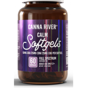 Canna River Full Spectrum Calm Softgels 60 cápsulas