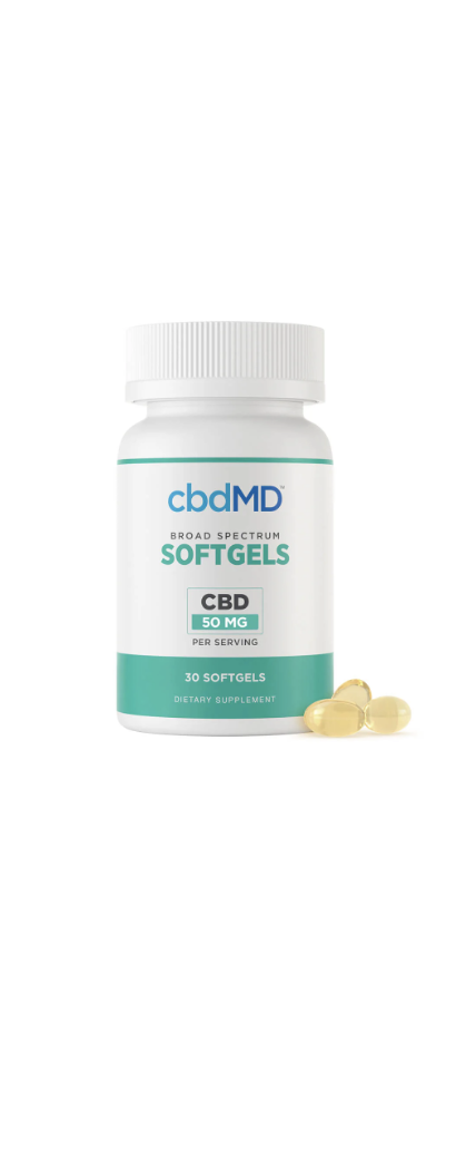CbdMD Broad Spectrum CBD 1.500mg 30 Softgels