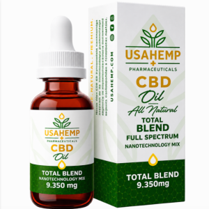 USA Hemp CBD Oil Full Spectrum Total Blend 9.350mg 60ml - Natural